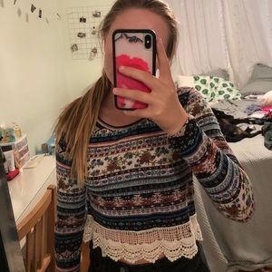 pacsun printed long sleeve